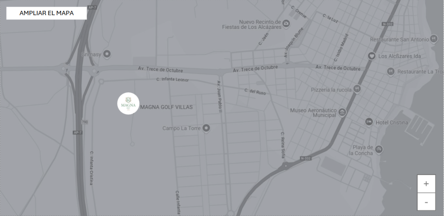 Mapa Magna Golf